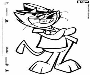 malvorlagen Der Anführer der Katzen, Top Cat ausmalbilder