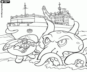 malvorlagen Aquaman, ein Superheld in Gefahr ausmalbilder