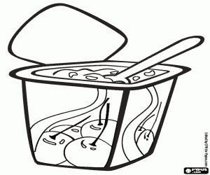 malvorlagen Aromatisierte Fruchtjoghurt ausmalbilder