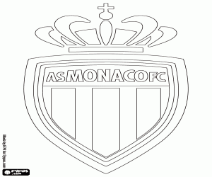 malvorlagen AS Monaco FC emblem ausmalbilder