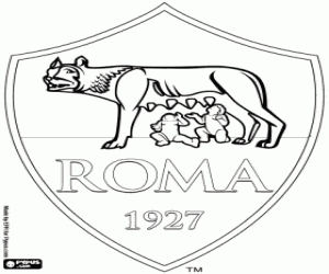 malvorlagen AS Roma Schild ausmalbilder