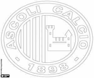 malvorlagen Ascoli Calcio-emblem ausmalbilder