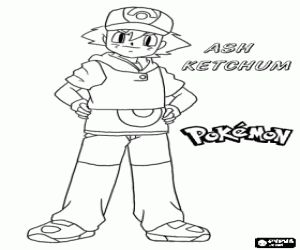 malvorlagen Ash Ketchum, Pokemon Hauptfigur ausmalbilder