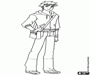 malvorlagen Der attraktive junge Mann Blaine ausmalbilder