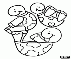 malvorlagen Das Ausgleichen der Schildkröten ausmalbilder