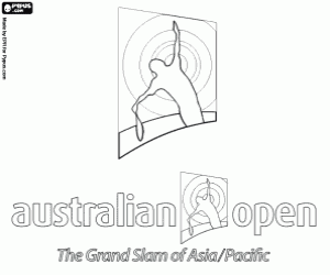 malvorlagen Australian Open Turnier-logo ausmalbilder