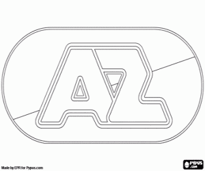 malvorlagen AZ Alkmaar-logo ausmalbilder