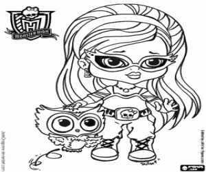 malvorlagen Baby Ghoulia, Monster High Baby ausmalbilder