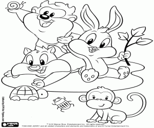 malvorlagen Baby Looney Tunes mit Tierchen ausmalbilder