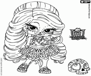 malvorlagen Baby Skelita, Monster High Baby ausmalbilder