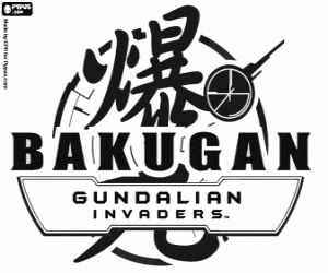 malvorlagen Bakugan Gundalian Invaders logo ausmalbilder