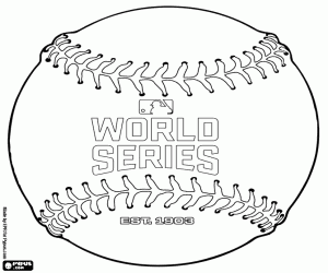 malvorlagen Ball Baseball World Series ausmalbilder