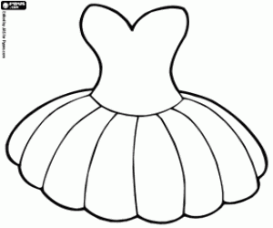 malvorlagen Das Ballett-Kleid, das tutu ausmalbilder
