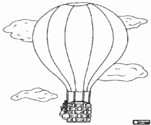 malvorlagen Ballon in den Wolken ausmalbilder