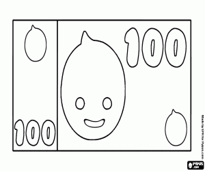 malvorlagen Banknote von 100, Bank von Pypus ausmalbilder