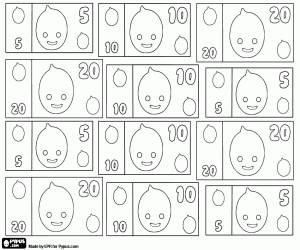 malvorlagen Banknoten aus Pypus 5, 10 und 20 ausmalbilder