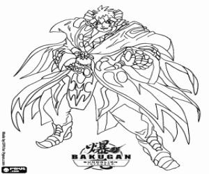 malvorlagen Barodius, Bakugan Charakter ausmalbilder