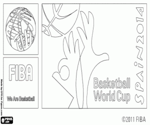 malvorlagen Basketball-Welt Cup Spanien 2014-logo ausmalbilder