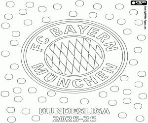 malvorlagen Bayern, Bundesligameister 2025-2026 ausmalbilder
