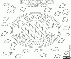 malvorlagen Bayern München, Bundesliga 2024-25 ausmalbilder