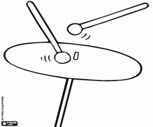 malvorlagen Becken mit Drumsticks ausmalbilder