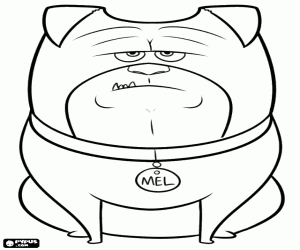 malvorlagen Ein Begleithund, Mel ausmalbilder