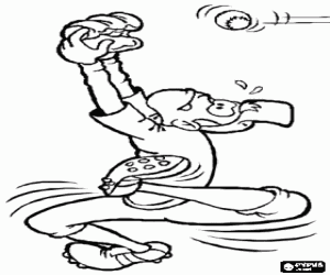 malvorlagen Die Bemühungen der Baseballspieler ausmalbilder