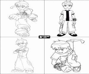 malvorlagen Ben 10 Geburtstageinladungen ausmalbilder