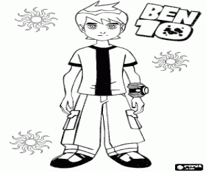 malvorlagen Ben 10 und die Omnitrix mit dem logo ausmalbilder