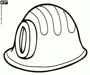 malvorlagen Ein Bergbau-Helm ausmalbilder