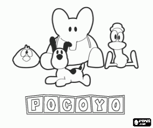 malvorlagen Die besten Freunde von Pocoyo ausmalbilder
