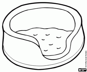 malvorlagen Das Bett für die kleine Katze ausmalbilder