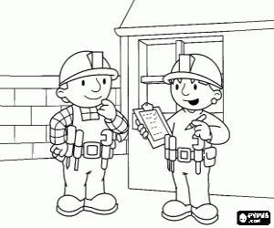 malvorlagen Bob und Wendy organisieren Arbeiten ausmalbilder