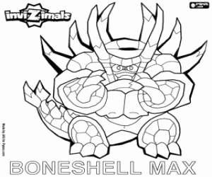 malvorlagen Boneshell Max, ein Tai Invizimal ausmalbilder