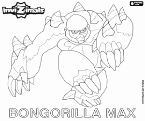 malvorlagen Bongorilla Max, Invizimals ausmalbilder
