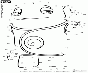 malvorlagen Boov Oh, von Punkt zu Punkt ausmalbilder