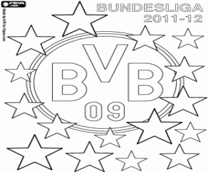 malvorlagen Borussia Dortmund, Meister 2011-2012 ausmalbilder