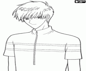 malvorlagen Der Bruder von Sakura, Toya Kinomoto ausmalbilder