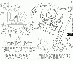 malvorlagen Buccaneers, Super Bowl 2021 ausmalbilder