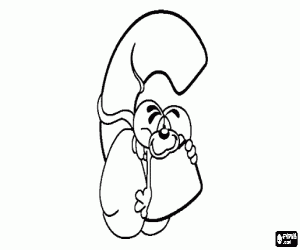 malvorlagen Buchstabe C mit dem schelmischen mäuschen ausmalbilder