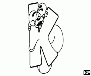 malvorlagen Buchstabe K mit dem schelmischen mäuschen ausmalbilder