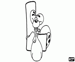 malvorlagen Buchstabe L mit dem schelmischen mäuschen ausmalbilder