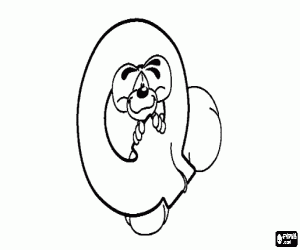 malvorlagen Buchstabe Q mit dem schelmischen mäuschen ausmalbilder