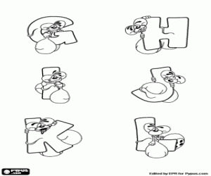 malvorlagen Buchstaben G zu R und kleine Maus ausmalbilder