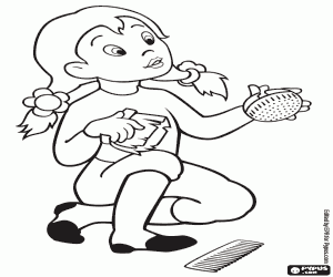 malvorlagen Sie mit den Bürsten des Pferdes ausmalbilder