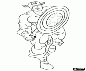 malvorlagen Captain America, superhero ausmalbilder