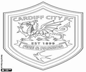 malvorlagen Cardiff City FC-emblem ausmalbilder