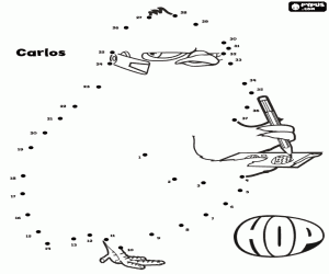 malvorlagen Carlos das Küken, Punkt zu Punkt ausmalbilder