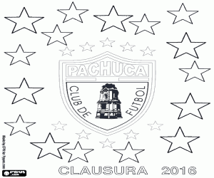malvorlagen CF Pachuca, Meister Clausura 2016 ausmalbilder