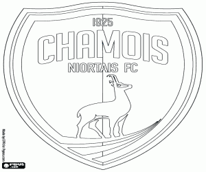 malvorlagen Chamois Niortais FC Abzeichen ausmalbilder
